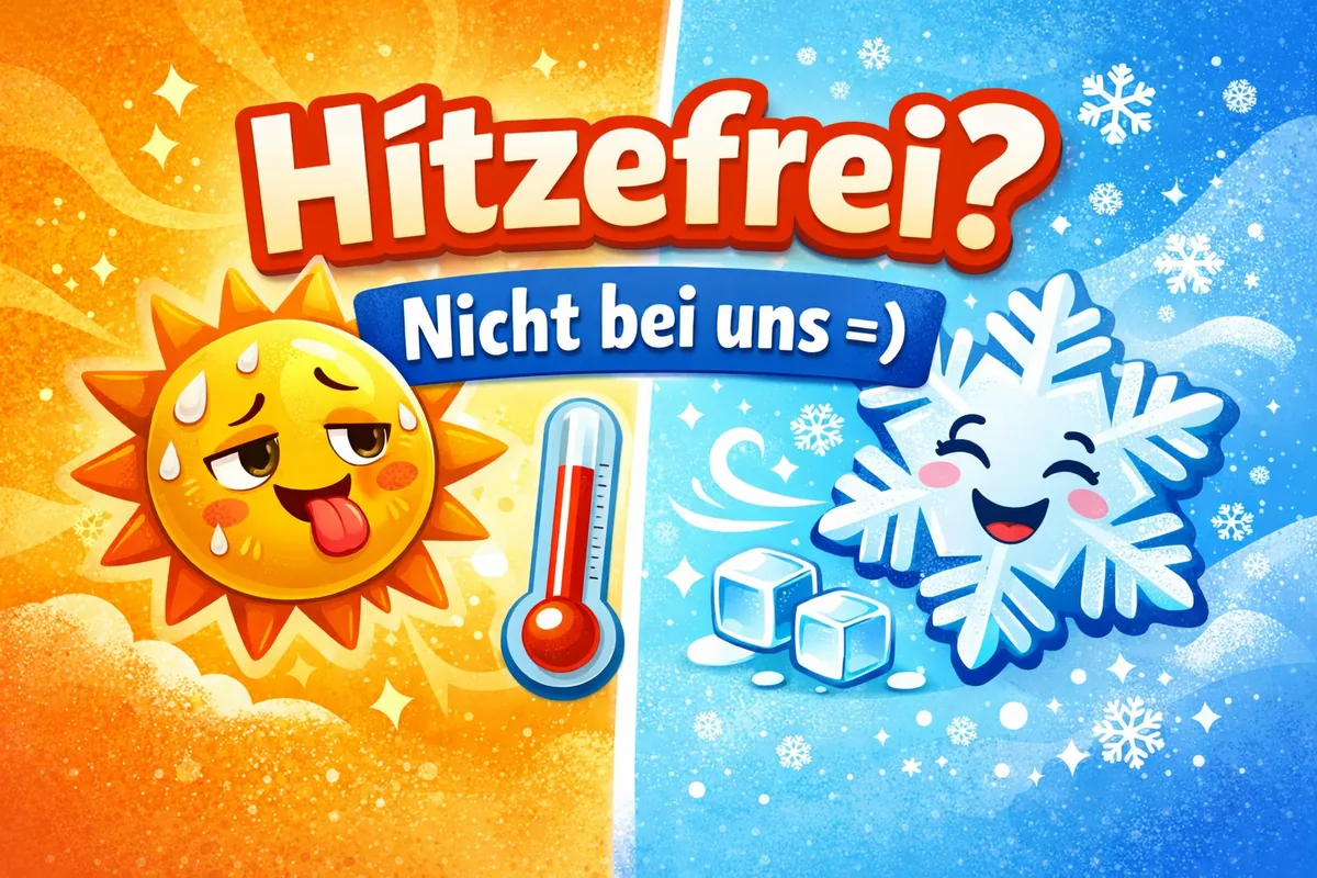 Hitzefrei? Nicht bei uns – dank klimatisierter Gruppenräume