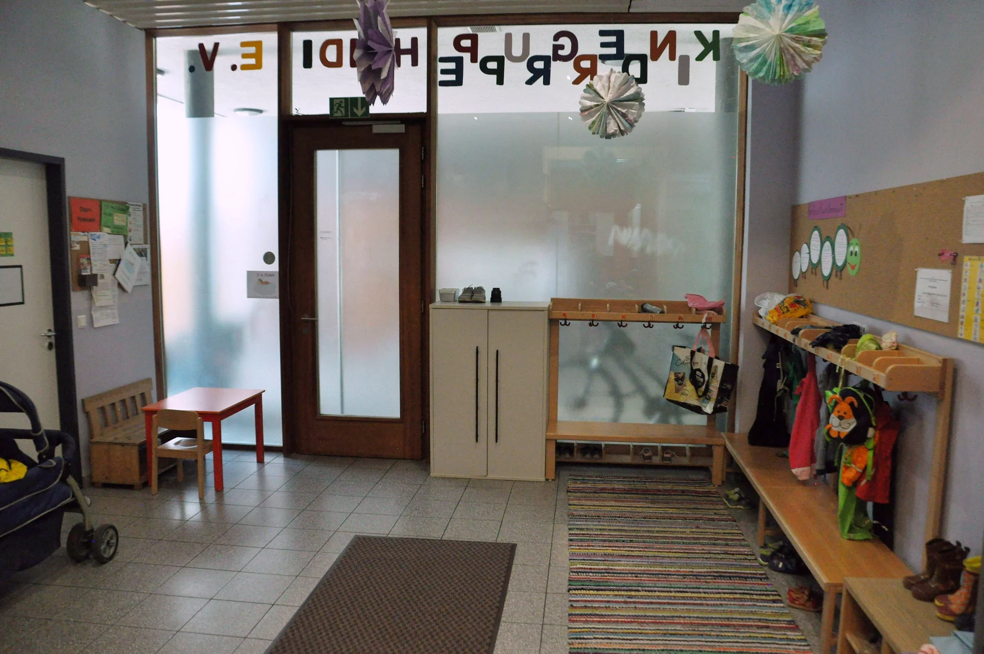 Eingangsbereich der Kindergruppe HAIDI
